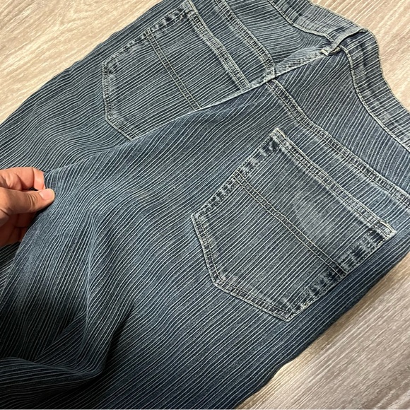 Striped denim high waist jeans - Picture 8 of 9